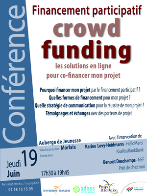 Conférence Crowdfunding à Morlaix le Jeudi 19 Juin