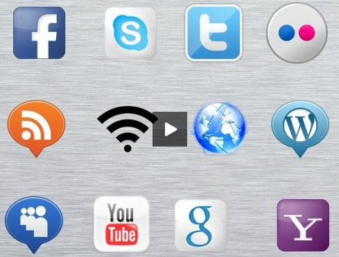 panorama de logos de réseaux sociaux