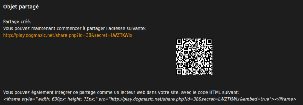 Un player, un QR code : tout ce qu'il faut pour partager ses morceaux préférés.