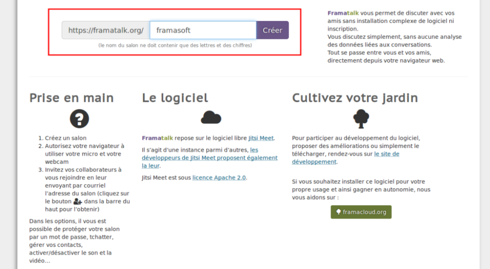 1. Choisissez le nom de votre salon