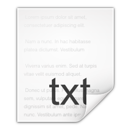 Plain text - oxygen-icons.org - LGPL