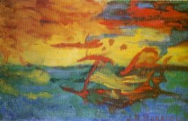 Boronali - Coucher de Soleil sur l'Adriatique - Wikimedia Commons CC by-sa