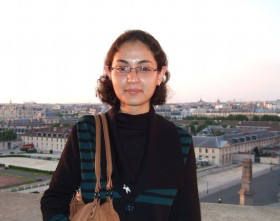 Sarah Boufelja, lors de la cérémonie de remise des diplômes qui s’est tenue le 29 mai à l'Unesco