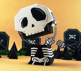 paper toy halloween
