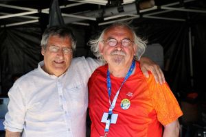 Claude Péron avec son ami Gilles Boeuf à Brest 2016. (CC-BY-SA, auteur : inconnu)