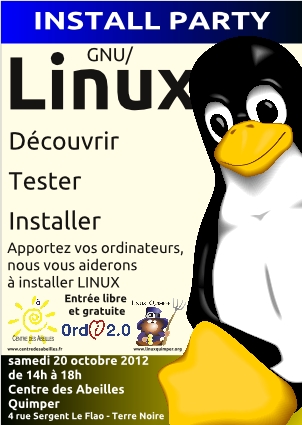 Install-party avec Linux Quimper