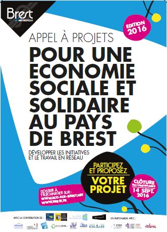 Appel à projet pour une économie Sociale et Solidaire en action au Pays de Brest - Edition 2016