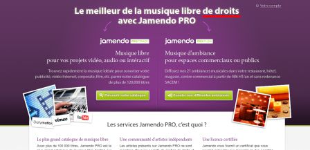 Jamendo Pro - Copie d'écran