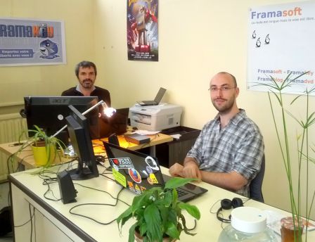 Espace Framasoft au local à Lyon