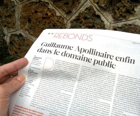 Apollinaire enfin dans le domaine public - Libération