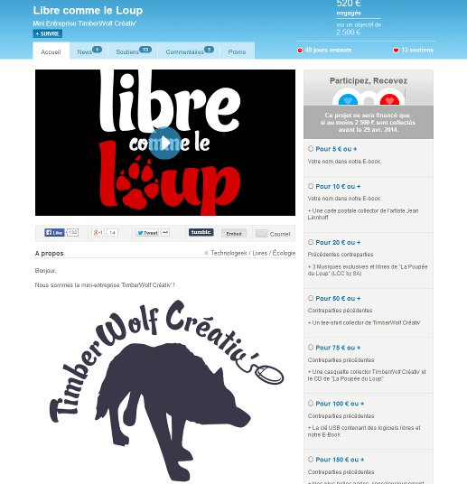 Libre comme le loup - Ulule