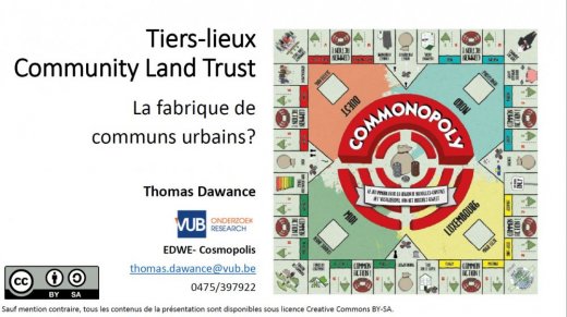[Brest en Communs] Tiers-Lieux, Community Land Trust : la fabrique des communs urbains à Bruxelles ?