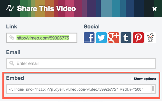 Vimeo-HTML-embed