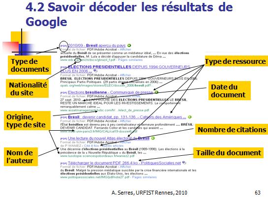 Savoir décoder les résultats de Google