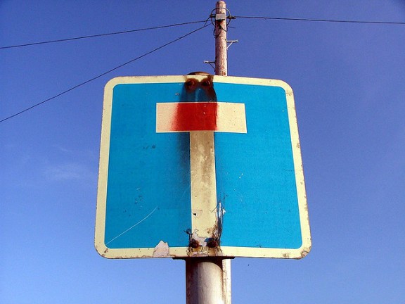 Impasse du côté des exceptions au droit d'auteur (It's a dead end, baby. Par Andrew Mason. CC-BY. Source : Flickr)