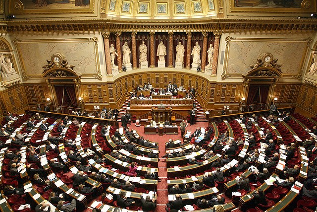 Hémicycle du Sénat. PAr Sénat Sénat. CC-BY-NC-ND. Source : Flickr