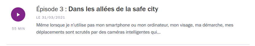 Épisode 3 : Dans les allées de la safe city - Cliquez l'image pour accéder à la page.