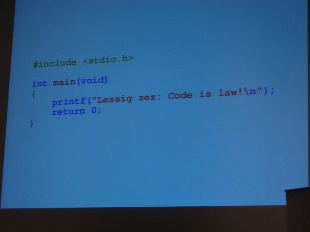 code is law CC-BY-SA FSCONS