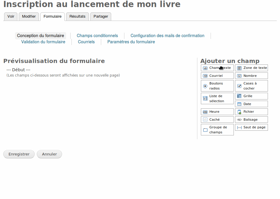 Ajout d'un champ