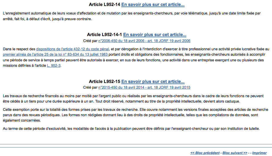 Projection de la proposition de loi dans le code de l'éducation nationale